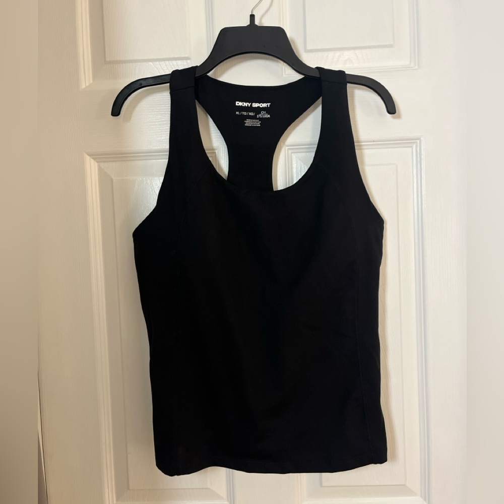 NWT DKNY sport Women's Balance Compression Racerback Tank Top sz XL - Picture 3 of 12